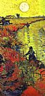 The Red Vineyard at Arles detail by Vincent van Gogh